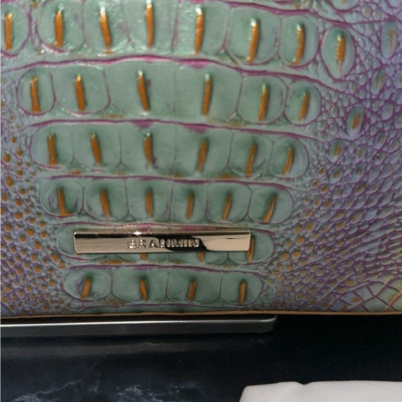 BRAHMIN Ombre Mini Melbourne Co Small Leather Georgina Verbena Crossbody NEW - Picture 9 of 14